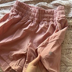 lulu lemon pink shorts